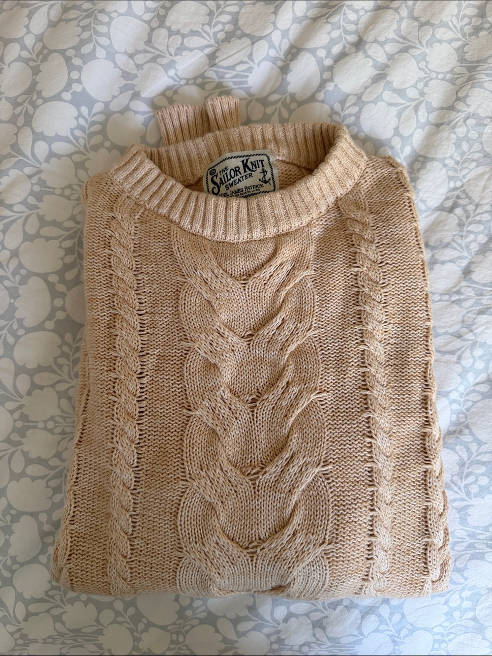 Kiel James Patrik sweater/L/tan cotton